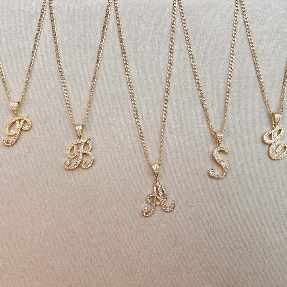 Custom Initial Letter Name Cuban Chain